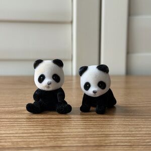 Calico Critters Sylvanian Families Panda Bear Twin Babies Epoch Figures